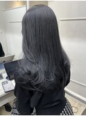 【くびれヘア×ダークグレージュ】