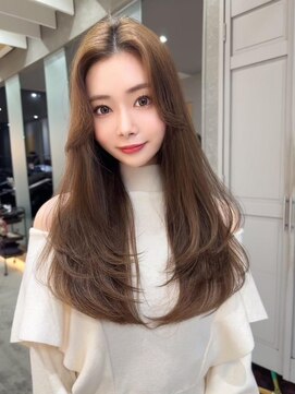 マシェリー バイ ロンド 金山(Ma cherie by Lond) ブリーチなしグレージュ×エアリーロング×レイヤーカット