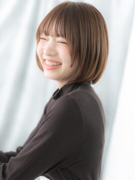 ヘアーリゾートパル(HAIR RESORT PAL) ニュアンスカラー小顔ツヤ髪切りっぱなしボブa天王台