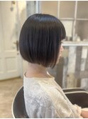 前下がりナチュラルボブ