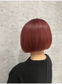 ミニボブ×チェリーピンク