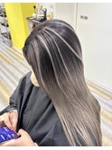 before、afterバレイヤージュ3/髪質改善/白髪ぼかし/ブリーチ