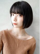 ギークス(GEEKS)&nbsp;【GEEKS渋谷】黒髪ボブ/20代30代/春ヘア/小顔/切りっぱなしボブ