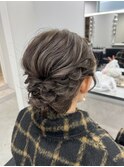タイトヘアセット/アップヘア/ローポニー/結婚式ヘアセット