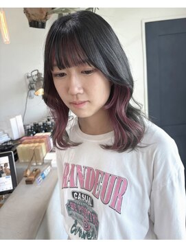 アーブル ヘアーアンドメイク(ARBRE) フェイスフレーミングピンクレイヤーカット