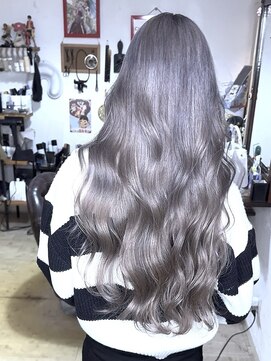 ブレイズヘアー(BLAZEhair) 【ツヤ感バツグン】ホワイトグレージュ×ブリーチ2回