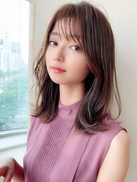 ラルユー 金山(LallYou) シースルーぱっつん前髪で結んでかわいいフェイスレイヤー