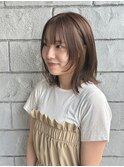ブリーチなしアッシュブラウン