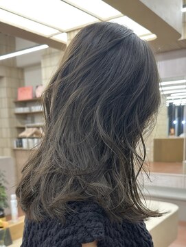 パークレーン アイス イヴェン(park lane ICI yeven) ブリーチなしダブルカラーオリーブグレージュ赤み消し秋カラー