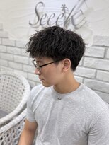 ヘアーグランデシーク(Hair Grande Seeek)&nbsp;シャドウパーマ短髪パーマ大人メンズショート名古屋メンズヘア