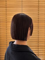 オーガニックエコ 川越(organic+eco)&nbsp;20代30代/切りっぱなし/ミニボブ/マロンブラウン/秋ヘア