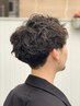 【メンズ】カジュアル(波巻き・スパイラル・スペインカール）パーマ＋カット