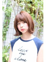 ミーケ(miike)&nbsp;【miike】ナチュラルベージュブラウン×外はねボブ