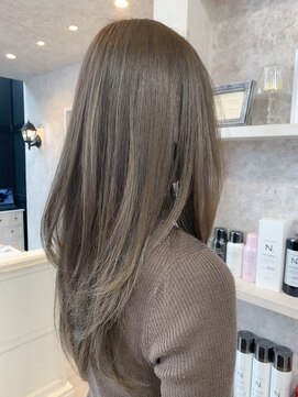 キャアリー(Caary) 福山市美容室Caary人気 透明感グレーベージュ・グレージュカラー