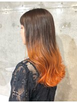 マノハル(MANOHARU)&nbsp;【わだロング】推し色グラデーション（ブリーチ１回）