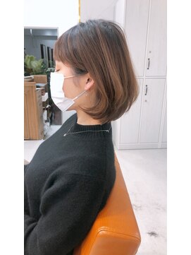 ネイロ 錦糸町(NeiRo) 前髪カタログくびれミディイヤリングカラーラベンダーカラー