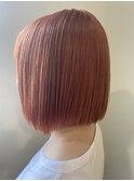 コーラルピンク ボブ【池袋】