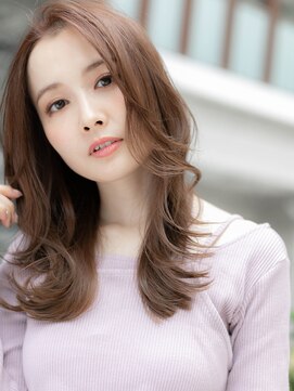 ローマ ギンザ(ROMA Ginza) 【ROMA銀座】かきあげバング大人可愛いヨシンモリレイヤーロング