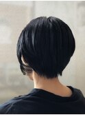 20代30代大人ショートボブｘ小顔カット丸みショート
