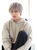 ハイトーン×マッシュショートウルフ×メンズショート