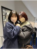 外ハネボブ　ミニボブ　20代30代