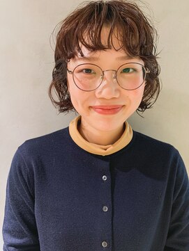 ネイビー(nvy) ボブパーマ