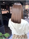 美髪矯正/縮毛矯正/ストレートパーマ/ロング/ボブ/グレージュ