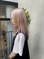 ヴァーディ オモテサンドウ(Vardy omotesando)&nbsp;ハイトーンベージュ・ダブルカラー・ケアブリーチ・ロングヘア