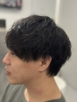 バース 梅田中崎町店(BIRTH)&nbsp;ニュアンスパーマセンターパートシャドーパーマ韓国メンズ