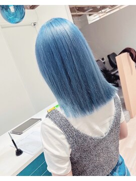 チェレ アズーリ 狭山店(Chere azuri) ダブルカラー・特殊カラー・ターコイズブルー