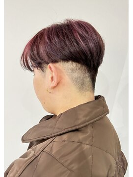 ミドル(MIDDLE) ハイライト/メンズカット/マッシュ