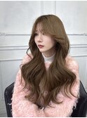 ロングヘアを活かした"大人っぽ"韓国ヘア