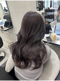 レイヤーカット×ダークグレージュ