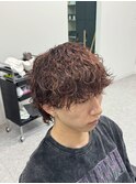 マッシュウルフ波巻きスパイラルパーマ