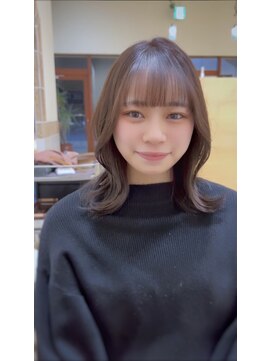 セラフルール 多摩センター店 Sala fleur 似合わせ小顔カット 美髪シースルーバング