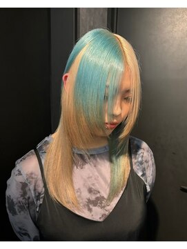 ヌル 原宿店(Null) セクションカラー/デザインカラー/ブリーチカラー/原宿/表参道