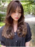 ホワイトグレージュチェリーブラウンミニウルフ