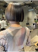 bibito アシメアンブレラカラーボブ　丸みショート　切り