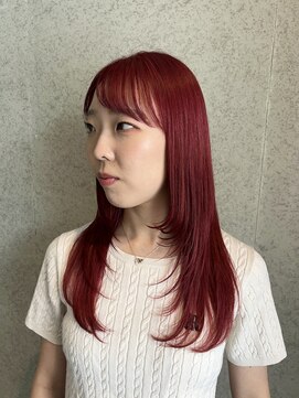 プレフル(playfull) 艶感ボルドーカラー