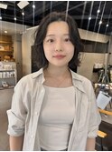 ボブ切りっぱなしボブハッシュボブ/中西