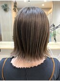 外ハネボブ×オリーブグレージュ