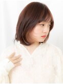 ハイライトミルクティーアッシュ抜け感ロブd古河10代20代30代