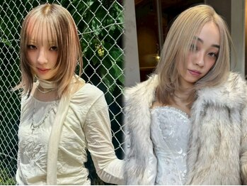 ジーナ(XENA)の写真/【ダブルカラー￥10800】希望を外さないブリーチ/ダブルカラー/エクステ/インナーカラー［渋谷駅］