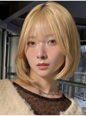 MINX RICCa-ミンクスリッカー】大人可愛いベージュボブ