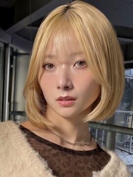 ミンクスリッカ 表参道(MINX RICCa) MINX RICCa-ミンクスリッカー】大人可愛いベージュボブ