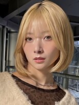 ミンクスリッカ 表参道(MINX RICCa) MINX RICCa-ミンクスリッカー】大人可愛いベージュボブ