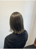 オリーブグレージュ/切りっぱなしボブ【横井】