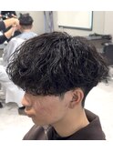波巻きパーマ