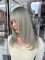 ヲタク 渋谷 代官山 恵比寿(wotaku.) ミントカラー水色カラハイトーンブリーチトリプルカラーレイヤー