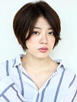 ヘアメイク フレンシア(hair make flencia) センターパートと小顔ショート